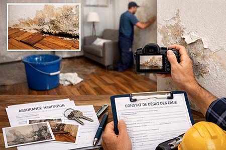 Dégât des eaux avant le départ